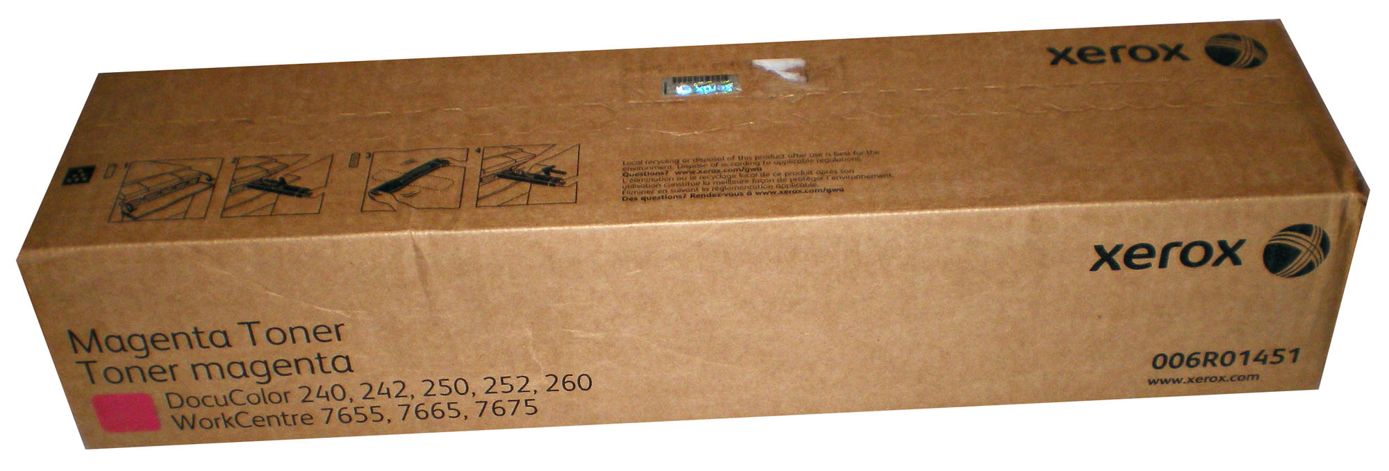 Xerox 006R01451 Тонер пурпурный (2 тубы) DC 240/250/242/252/260: полное ...